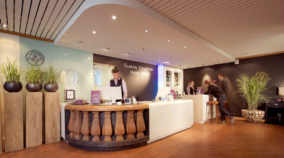 Hip and spacious reception at With Hotel in Tromso