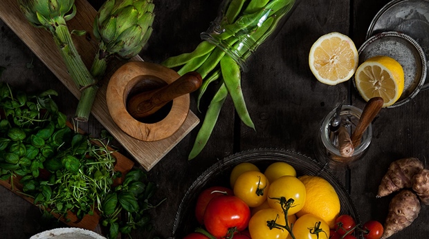 Herbs and greens at Clarion Hotel