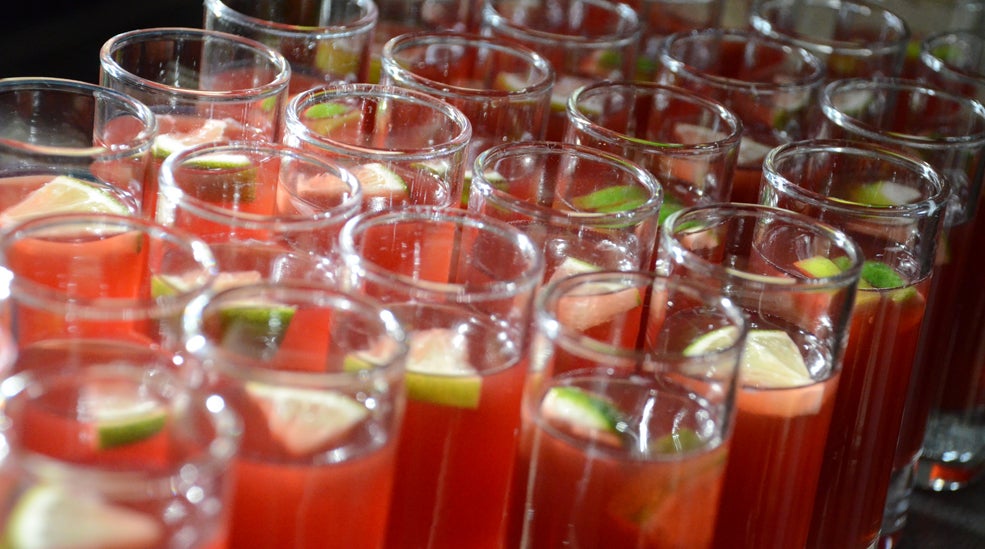 Cocktail drinks served at an event at Grand Hotel in Ostersund