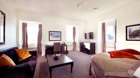 Expansive standard deluxe double hotel room at Atlantic Hotel in Sandefjord