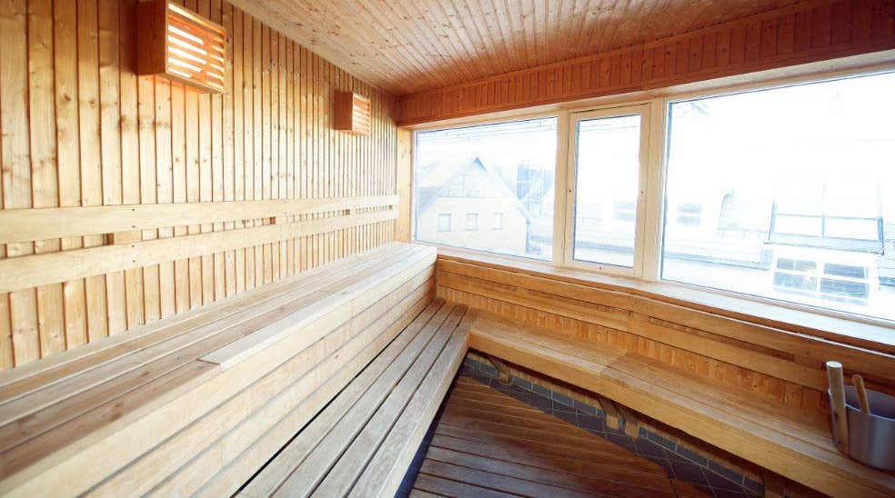 Traditional sauna at Aurora Hotel in Tromso