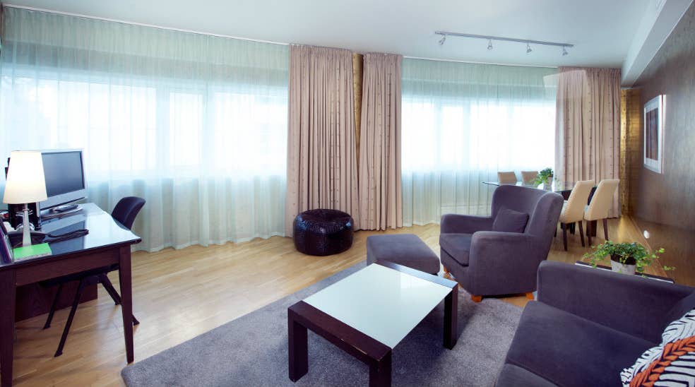Trendy and spacious suite room at Aurora Hotel in Tromso