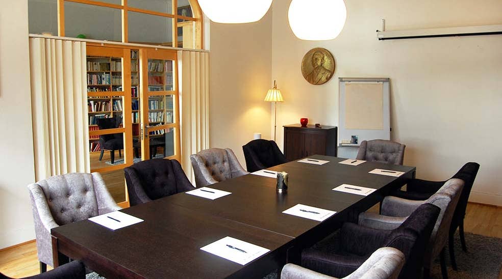 Conference overview with chairs and lamps at Clarion Collection Hotel Bolinder Munktell Eskilstuna