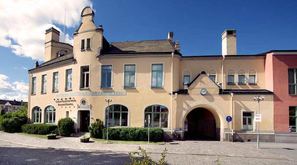 The facade of the Bolinder Munktell Hotel in Eskilstuna
