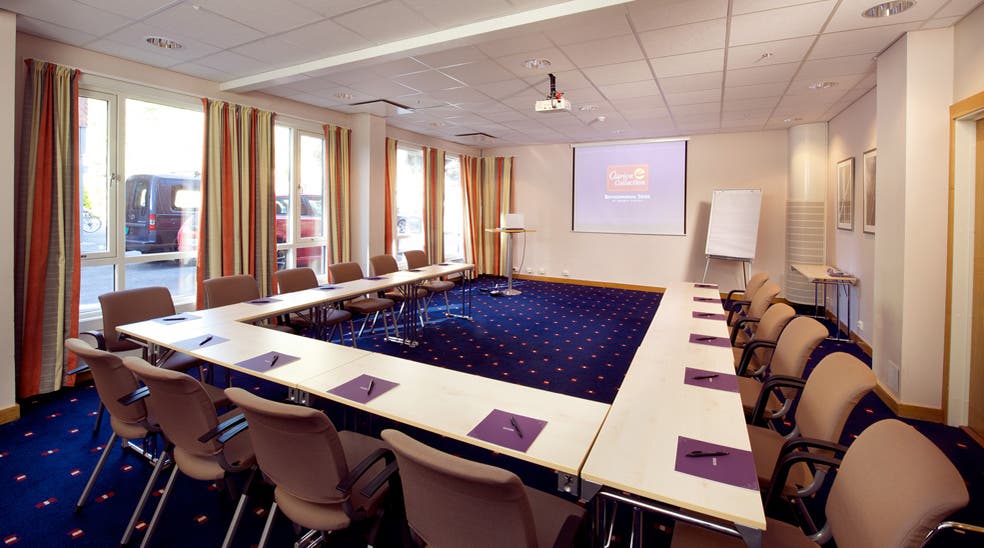 Modern conference room at Bryggeparken Hotel in Skien