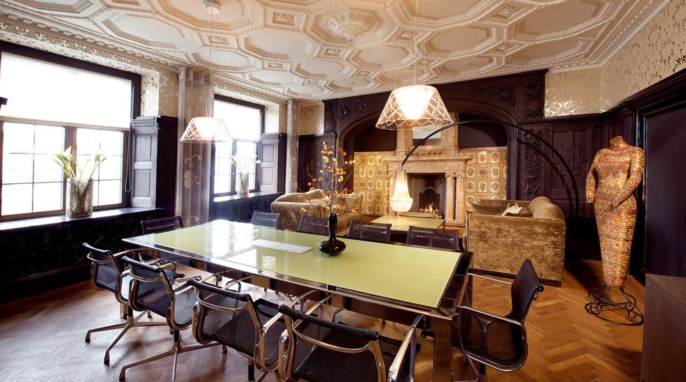 Meeting room in impressive historical surroundings at Havnekontoret Hotel in Bergen