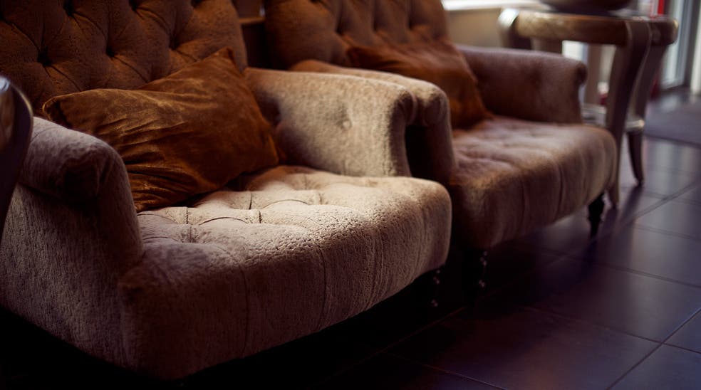 Quality interior design including comfortable furniture at Majoren Hotel in Skovde