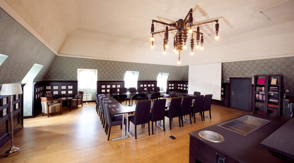 Spacious and bright conference area including a small and relaxing lounge at Savoy Hotel in Oslo