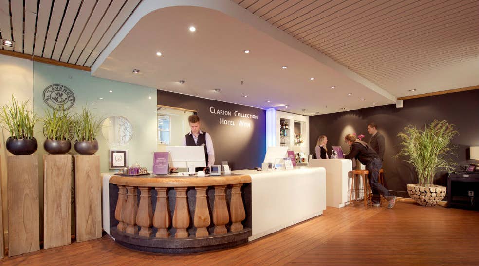 Hip and spacious reception at With Hotel in Tromso