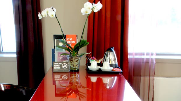 Trendy and colourful junior hotel suite at Bergen Airport Hotel in Bergen