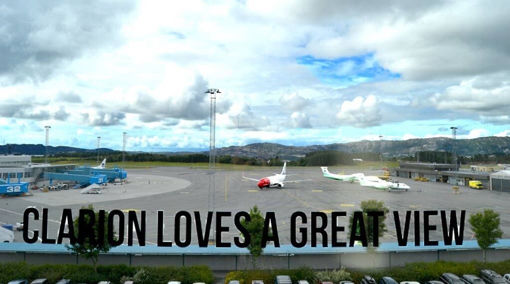 Enjoy the direct view of Bergen airport from the Bergen Airport Hotel in Bergen