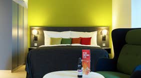 Colourful and well-designed double room at Energy Hotel in Stavanger