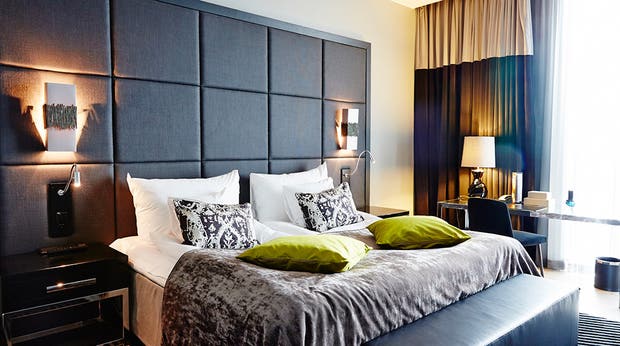 The comfortable and stylish Rooftop suite at Post Hotel in Gothenburg