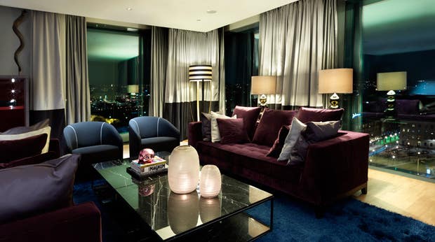 Fashionable first-class suite with an amazing view at Post Hotel in Gothenburg