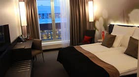 Trendy and well-designed superior hotel room at Sense Hotel in Lulea