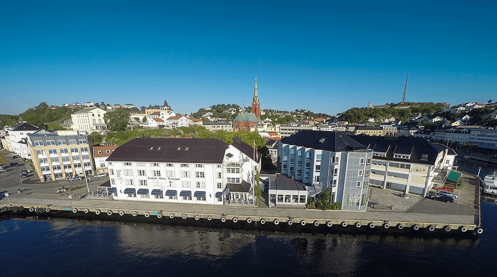 The perfect location by the water at Tyholmen Hotel in Arendal