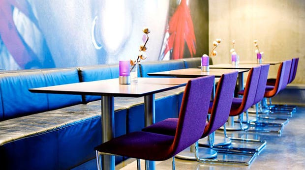 Trendy furniture in restaurant at Comfort Hotel Square in Stavanger