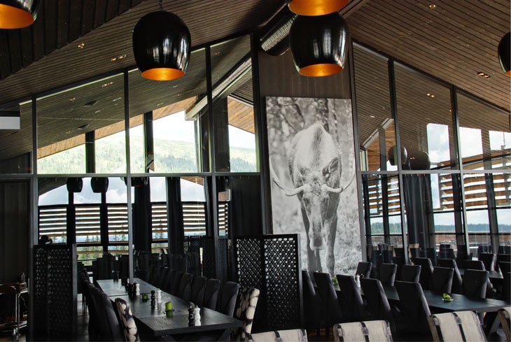 The hotel restaurant Boeseter at Norrefjell Ski & Spa Hotel in Norrefjell