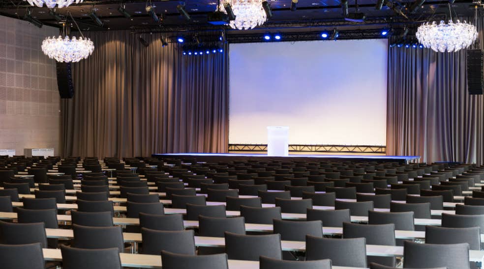 The Troldsalen conference room with space for 1080 people at Quality Hotel Edvard Grieg Bergen