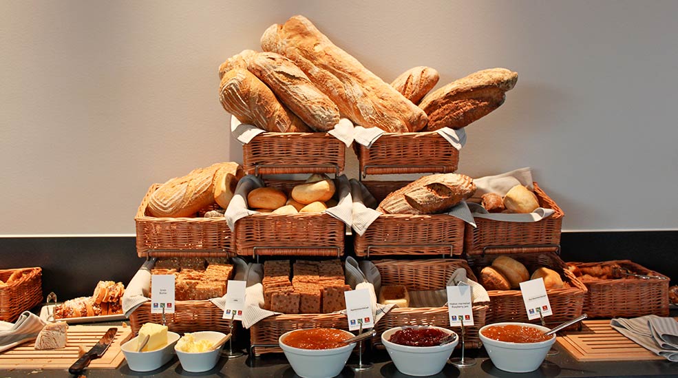 Breakfast buffet at Quality Hotel Friends in Solna