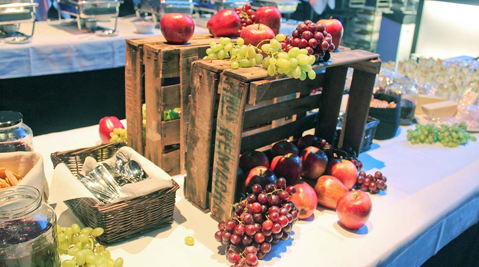 Healthy hotel buffet at Quality Hotel Friends in Solna