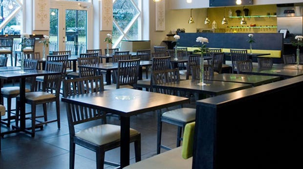 Spacious hotel restaurant at Quality Galaxen Hotel in Borlange