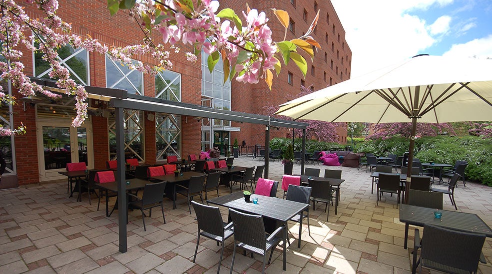 Seating area outdoors at Quality Hotel Galaxen in Borlänge