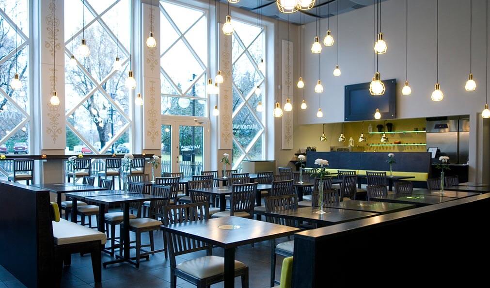 The dining area in Restaurant Mathörnan at Quality Hotel Galaxen in Borlänge