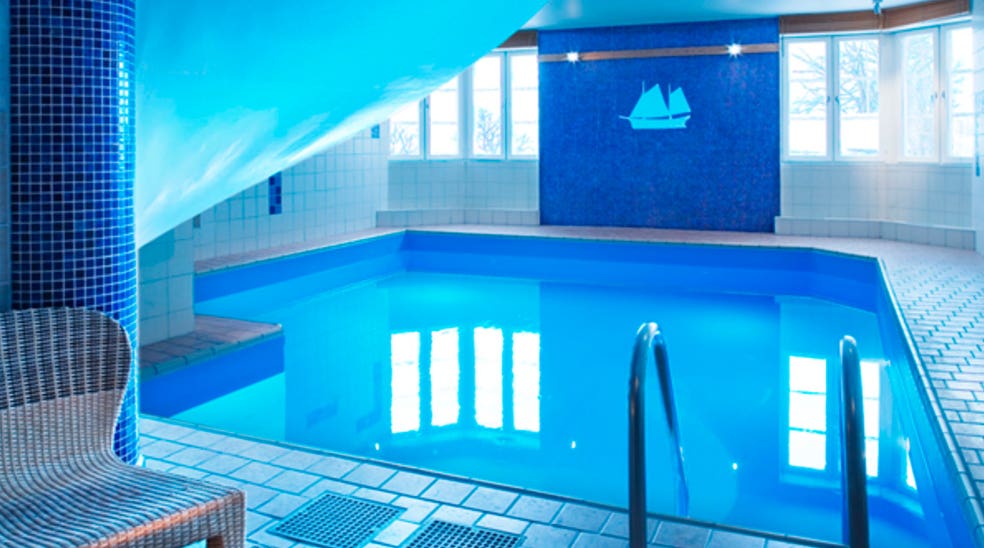 Luxurious indoor pool at Quality Statt Hotel in Hudiksvall