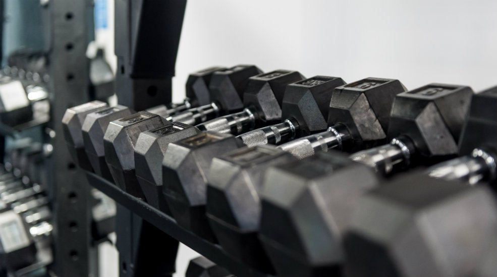 Gym and close-up of gym equipment at the Quality Hotel Tønsberg