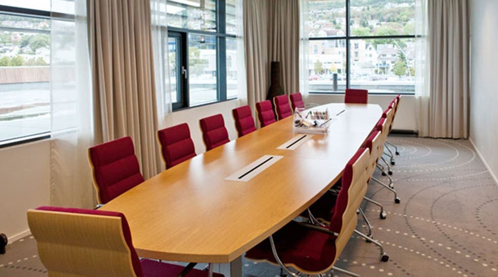 State of the art Grasoy meeting room with 18 participants at Quality Ulstein Hotel in Ulsteinvik